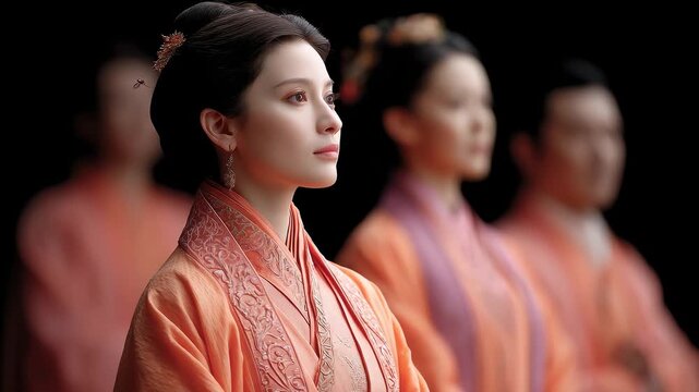 The dignified and elegant beauty of Tang Dynasty women shows the classical beauty of the Orient