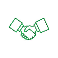 Handshake icon design template