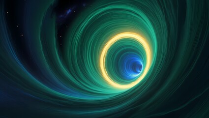 Wormhole Sci-fi concept of a cosmic tunnel leading to another dimension or space travel