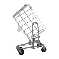 Rolling Cart Vector art