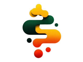 Data flow visualization digital design flat icon creative concept