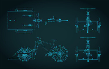 Wheelchair transport bike blueprints
