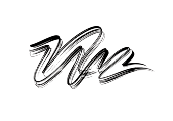 Abstract artistic white tangled brush stroke pattern creating dynamic texture and creative design