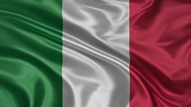 Waving italy flag animation