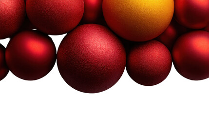 Vibrant close-up of christmas ornaments decorative display for holiday spirit