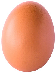 Macro Close-up Studio Shot of a Chicken Egg, Laying Hen, in Transparent Background
