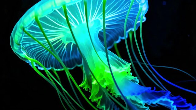 Jellyfish ocean sea marine life underwater aquatic animal nature wildlife bioluminescence translucent tentacles invertebrate medusa oceanography deepwater zoology plankton ecosystem