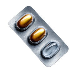 Isolated blister pack of pills clinical insights on removed medications