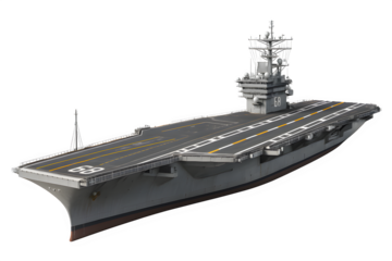 Minimalist Ultra-Realistic Aircraft Carrier Mockup