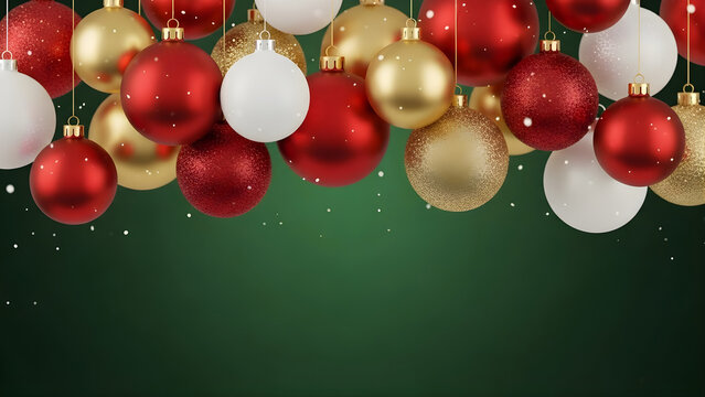 Christmas Ornament Cluster Discount Background
