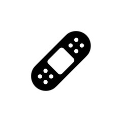 Simple Flat Illustration Adhesive Bandage Isolated on White Background Icon