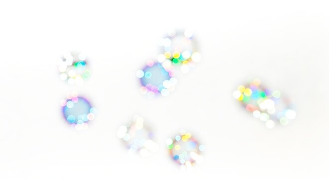 Refraction Reflections Abstract Iridescent Gemstone Array - Powered by Adobe