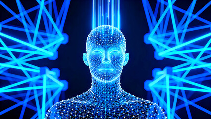 Ai artificial intelligence technology digital future innovation network connection data science machine learning robot automation cybernetics computing algorithm neural brain system