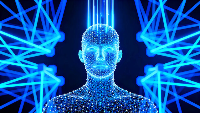 Ai artificial intelligence technology digital future innovation network connection data science machine learning robot automation cybernetics computing algorithm neural brain system - Powered by Adobe