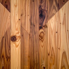 Close-up of intricately patterned wooden surface with natural grain