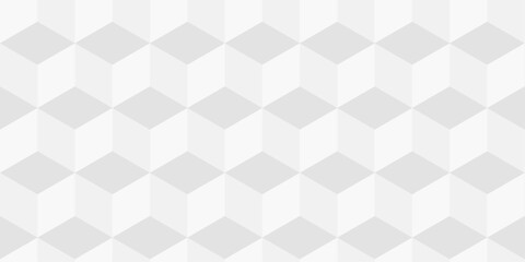 Abstract white cube grid polygon decoration block hexagon geometric texture background. block construction surface cubic wall square creative business texture backgroud.	