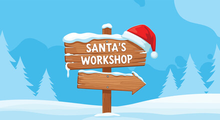 Santa's workshop is a magical place filled with holiday spirit and festive cheer.