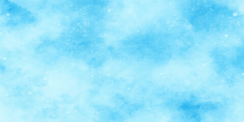 Bright blue sky with white clouds is a common image description used for abstract and nature backgrounds