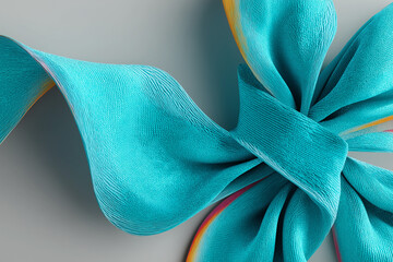 Blue Ribbon Symbol for International Men’s Day – Minimal Design