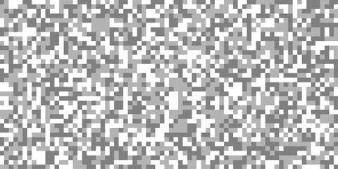 Fototapeta premium Censured blur gray pixels vector squares ideal for use in content edit creation, abstract censor horizontal rectangle pixelated mosaic bar large grayscale digital data texture for censorship effect.