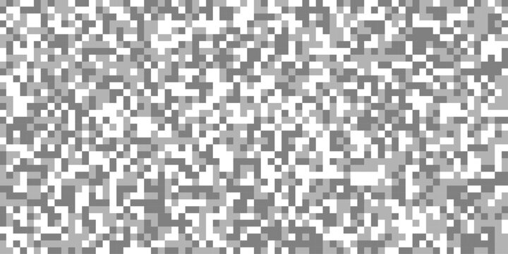 Censured blur gray pixels vector squares ideal for use in content edit creation, abstract censor horizontal rectangle pixelated mosaic bar large grayscale digital data texture for censorship effect.