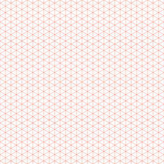 Isometric Grid Pattern Background for Technical Drawings and Geometric Designs in Red