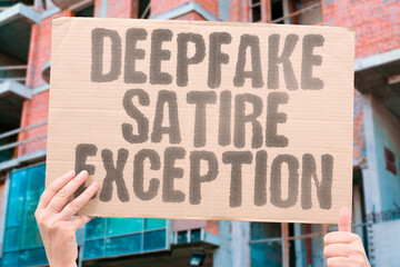 "Deepfake Satire Exception" Parody may qualify as protected speech. DEEPFAKE. SATIRE. EXCEPTION. PARODY. SPEECH.