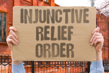 "Injunctive Relief Order" Courts prohibit future violations. INJUNCTIVE. RELIEF. ORDER. COURTS. VIOLATIONS.