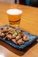 Grilled chicken and beer
