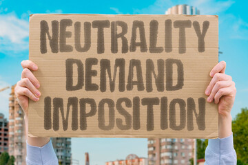 "Neutrality Demand Imposition" Aggressor dictates victim alignment. NEUTRALITY. DEMAND. IMPOSITION. AGGRESSOR. ALIGNMENT.