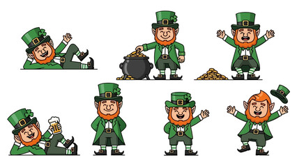 Celebrate International Beer Day with a Festive Leprechaun Illustration