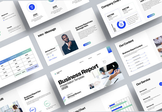Business Report Presentation Template