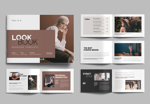 Modern Look Book Magazine Template Design