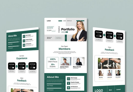 Portfolio Landing Page Design