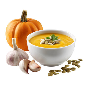 pumpkin soup with vegetables