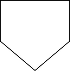 Baseball Home Plate Icon Vector represents the classic symbol of baseball gameplay, competition, and sports strategy in a clean, minimal, and modern outline design capturing its importance in scoring.