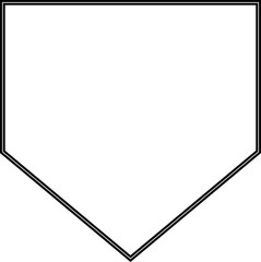 Baseball Home Plate Icon Vector represents the classic symbol of baseball gameplay, competition, and sports strategy in a clean, minimal, and modern outline design capturing its importance in scoring.