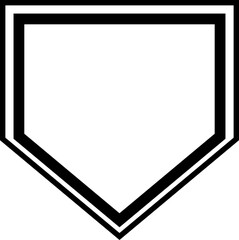 Baseball Home Plate Icon Vector represents the classic symbol of baseball gameplay, competition, and sports strategy in a clean, minimal, and modern outline design capturing its importance in scoring.