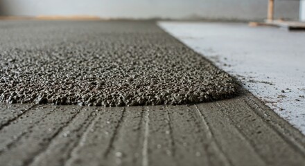 Concrete Layer Construction: An image capturing the process of layering concrete, a testament to the meticulous work of construction. Shows the construction and architecture in progress.