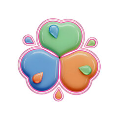 Colorful Four Leaf Clover Gradient Icon