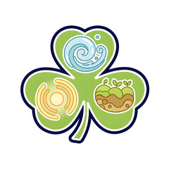 Cutout Paper Shamrock 