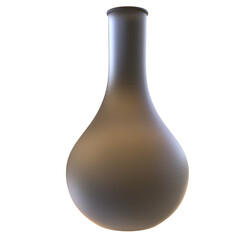 glass vase  isolated 3d rendered illustration
