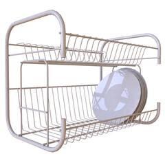 disrack kitchen 3D render isolated illustration