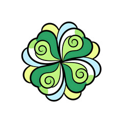 Clover Pastel Four Leaves