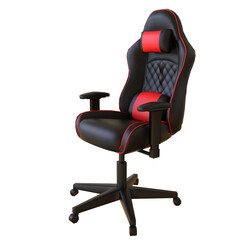 office gamer chair 3D render isolated illustration