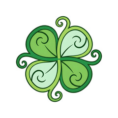 Clover vine swirl