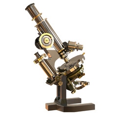 microscope isolated 3d rendered illustration