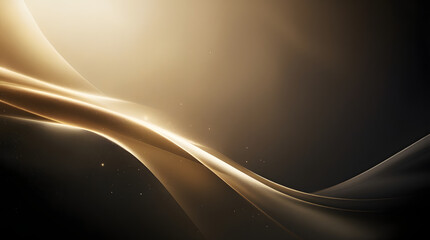 Pitch Black to Champagne-Gold Radiance Luxury Cinematic Gradient