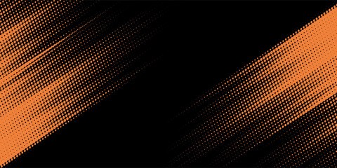 orange black brush Car sticker wrap pattern banner abstract © nur