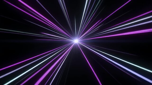 Purple-white streaks emanate from a central bright point